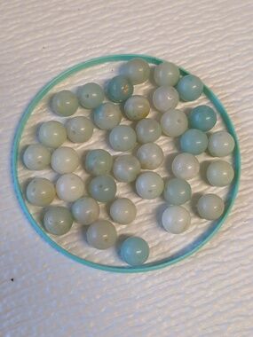 🩵2/$10🩵Natural Amazonite Beads Blue and Green Tones - 8mm - 36 beads